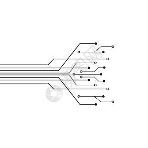 电路矢量图黑色科学活力圆圈互联网电子产品插图电子圆形母板图片