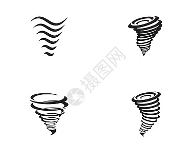 它制作图案龙卷风符号矢量艺术气候标识漩涡灾难气旋预报力量天气风暴图片