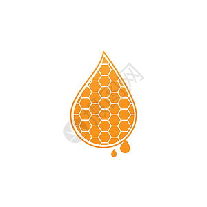 蜂蜜标志 vecto养蜂业横幅金子花蜜卡通片蜂蜡昆虫食物梳子蜂巢背景图片