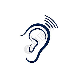 听力图标说明模板 vecto体积噪音洞察力援助医生音乐标识身体耳机海浪图片