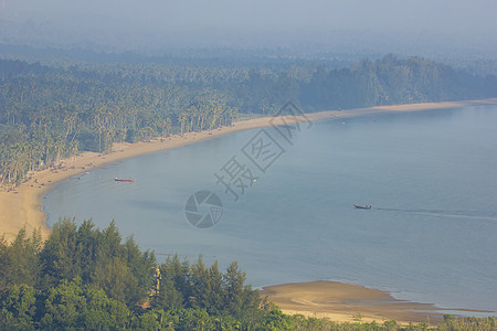Chumphon海滩 从Khao Matree的观测点看高角海岸风景太阳海洋日落旅游天空旅行森林蓝色图片