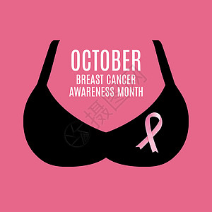 乳腺癌宣传月粉红丝带背景 矢量图案制作徽章生活组织药品帮助插图标签疾病女性生存图片