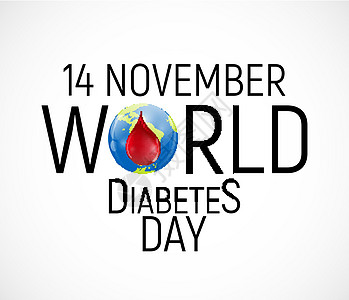 11月14日 世界糖尿病日认识背景 病媒光照活动测试健康插图斗争圆圈世界海报疾病葡萄糖图片