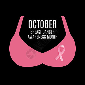 乳腺癌宣传月粉红丝带背景 矢量图案制作胸部女性粉色药品标签生活疾病生存组织帮助图片