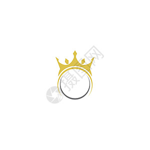 皇冠标志模板矢量 ico皇家风格插图库存奢华剪贴金子君主徽章纹章图片
