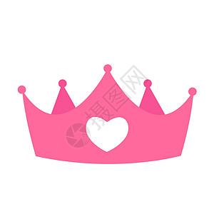 公主皇冠图标 矢量插图王子帽子国王骑士孩子墙纸胸衣技术魔法礼物图片