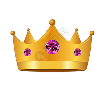 公主皇冠图标 矢量插图衣服墙纸礼物乐趣帽子孩子魔法骑士国王绘画图片