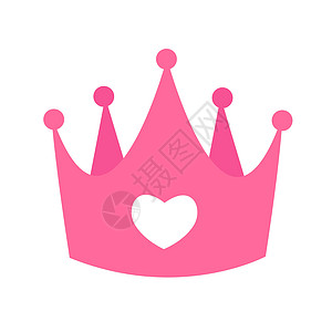 公主皇冠图标 矢量插图衣服贵族绘画礼物王子墙纸胸衣乐趣孩子帽子图片