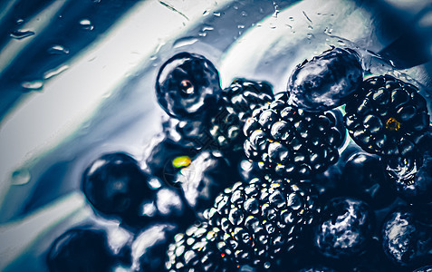 蓝莓和黑莓作为水果背景 健康食品和果汁 素食小吃和饮食营养乡村甜点糖浆奶昔覆盆子蓝色早餐食物美食排毒图片