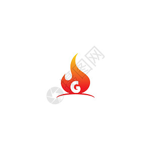 火热联合字母图标标志设计刻字火焰字体速度烧伤技术插图品牌活力海报图片