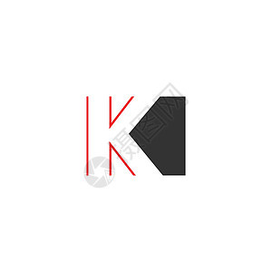 方形设计上的字母 K图片