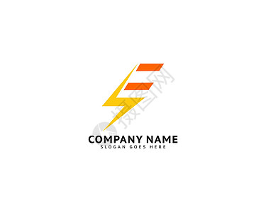 字母 E 螺栓标志符号图标矢量设计它制作图案字体力量霹雳标识闪电身份公司电子品牌技术图片
