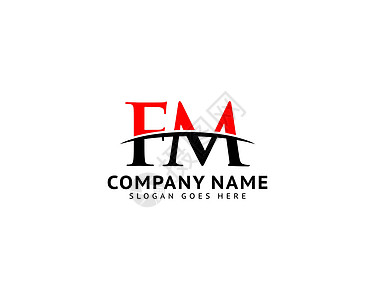 初始字母徽标 FM 模板矢量设计营销艺术字体首都商业缩写身份标识品牌推广图片