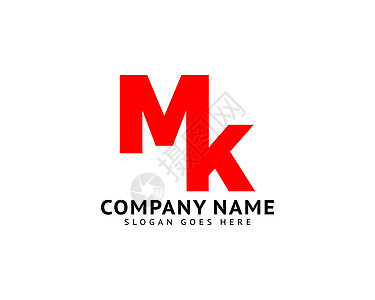 初始字母 MK 徽标模板设计字体推广营销插图技术网络首都艺术公司缩写图片