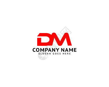 初始字母 Dm 徽标模板设计营销标签标识品牌身份网络私信字体分米商业图片