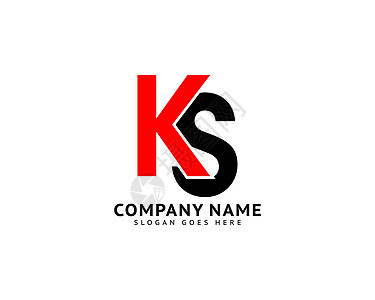 初始字母 KS 徽标模板设计营销网络标识创造力金融品牌公司身份艺术字体图片