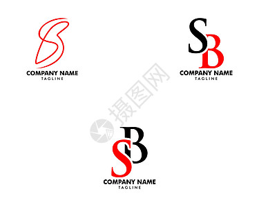 首字母 SB 标志模板设计集图片