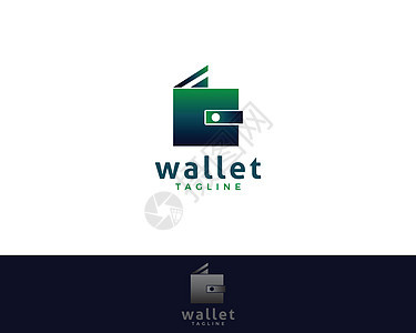 钱包标志设计矢量图Wallet ico图片