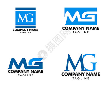 首字母 MG 标志模板设计集图片