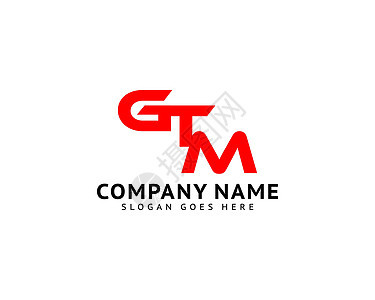 首字母 GTM 徽标设计模板品牌商标营销标识插图财产标志商业推广公司背景图片