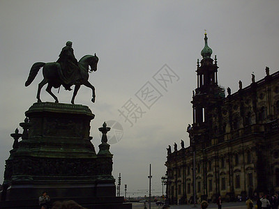 德国德累斯顿城市建筑 纪念碑雕像里程碑地标图片