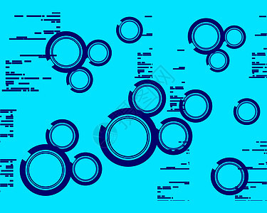 Techno 矢量圆圈抽象背景图片