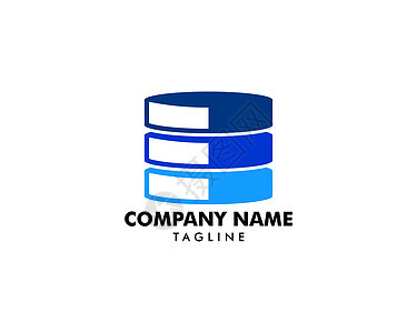 托管徽标模板设计 Vecto网站插图品牌服务器教育服务贮存数据商业蓝色图片