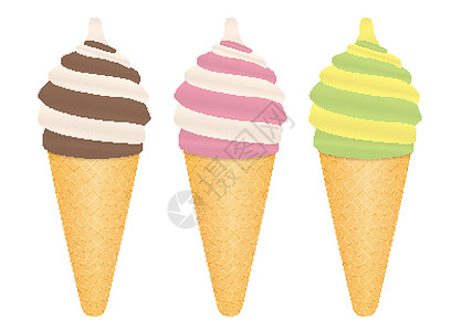 冰淇淋食品图标矢量图薄荷插图甜点食物香草卡通片锥体味道开心果棒冰图片