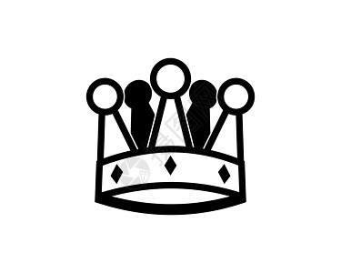 皇冠图标矢量徽标模板插图设计图片