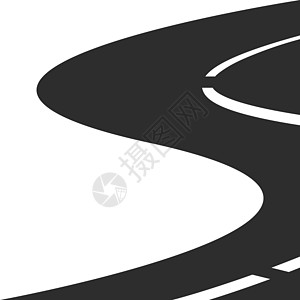 巷道矢量图解设计模板别针车辆灰色交通导航缠绕旅行小路赛道插图图片