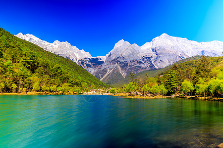 李江 玉龙雪山地点风景水域岩石旅游地标自然地方水平图片