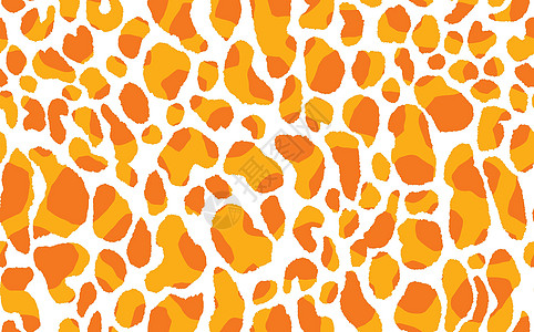 抽象的现代豹纹无缝图案 动物时尚背景 印刷卡片明信片织物纺织品的橙色装饰矢量股票插图 风格化滑雪的现代装饰品丛林橙子皮肤艺术猎豹图片