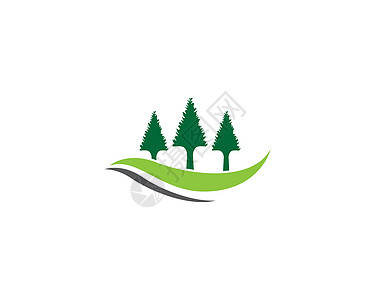 松树矢量 ico木材叶子森林生态绿色标识木头黑色麋鹿公园图片