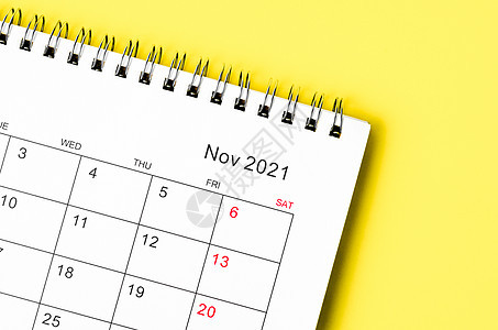 2021年11月特写日历台 由组织者负责规划和提醒图片