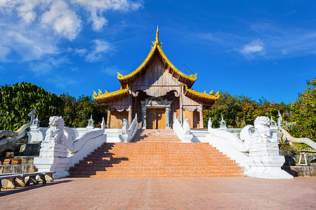 泰国怀赛乔寺地标宗教游客宝塔佛教徒旅行建筑传统天空雕塑图片