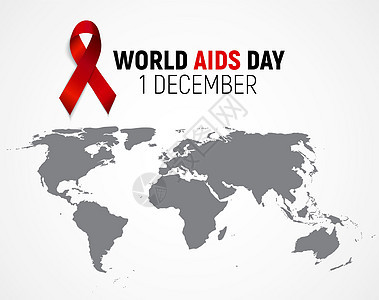 12月1日 世界艾滋病日背景 红丝带标志 矢量说明丝带治愈插图癌症环形健康交往斗争活动疾病背景图片
