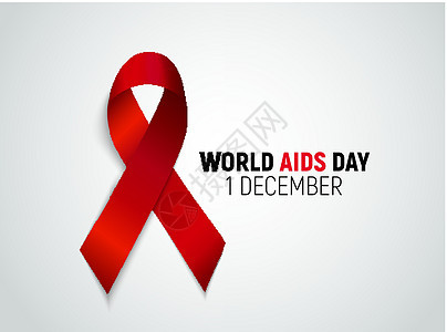 12月1日 世界艾滋病日背景 红丝带标志 矢量说明治疗斗争生活丝带疾病健康活动治愈插图安全背景图片