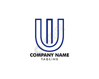 初始字母 Wu 徽标模板设计奢华字体商业首都刻字公司身份技术营销创造力图片