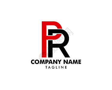 初始字母 PR 徽标模板设计艺术商业咨询公关品牌营销推广字体互联网插图图片