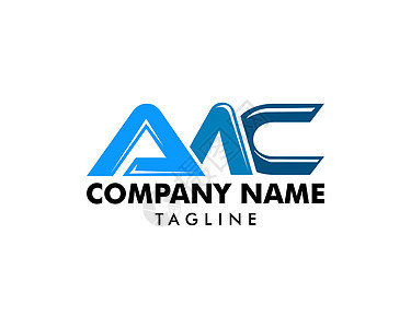 首字母 AMC 徽标模板设计背景图片