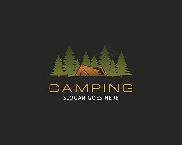 露营和户外探险日志远足品牌公司娱乐商业野生动物旅行森林徽章活动图片