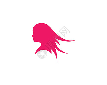 美容女性面部轮廓特征标志模板插图曲线女士沙龙治疗网络办公室女孩温泉身份图片