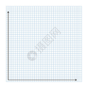 网格图网格纸 数学图 具有 x 轴和 y 轴的笛卡尔坐标系 带有彩色线条的方形背景 学校教育的几何图案 透明背景上的内衬空白床单图表几插画
