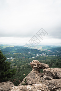 山峰岩石地貌 山区全景石头国家树木风景森林旅游爬坡环境木头天空图片