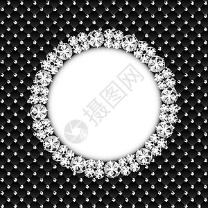 抽象豪华黑钻石背景矢量图制作图案宝石宝藏财富奢华电脑插图黑色反射折射圆圈图片
