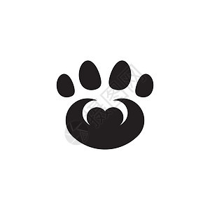 爪子标志设计矢量它制作图案宠物脚趾脚印印刷小狗动物野生动物卡通片踪迹痕迹图片