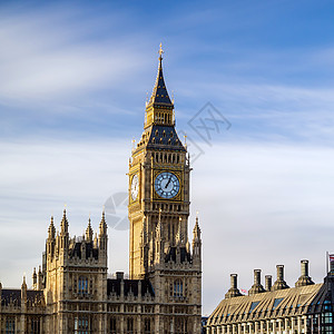 Big Ben和议会两院历史首都天空建筑场景建筑学旅游城市吸引力旅行图片