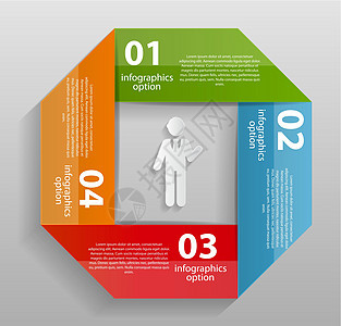 商业矢量图的信息图表模板  EPS1小册子网站创造力卡片报告推介会技术网络数字插图背景图片