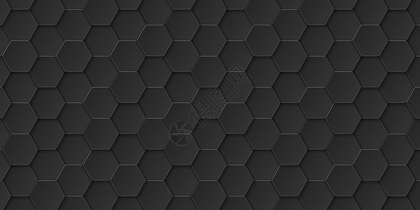 抽象黑色六角形背景六边形形状矢量图制作图案背景图片