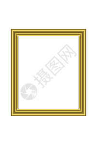 方形金色复古木制框架适合您的设计 复古封面 放置文本 用于绘画或照片的复古古董金色漂亮矩形框 它制作图案矢量模板收藏插图木头画廊图片